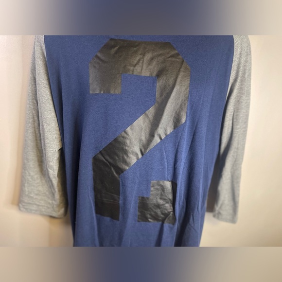 Air Jordan Brand 23 Double Sided Raglan 3/4 Sleeve Droptail T-Shirt Men size XLT - Picture 3 of 11